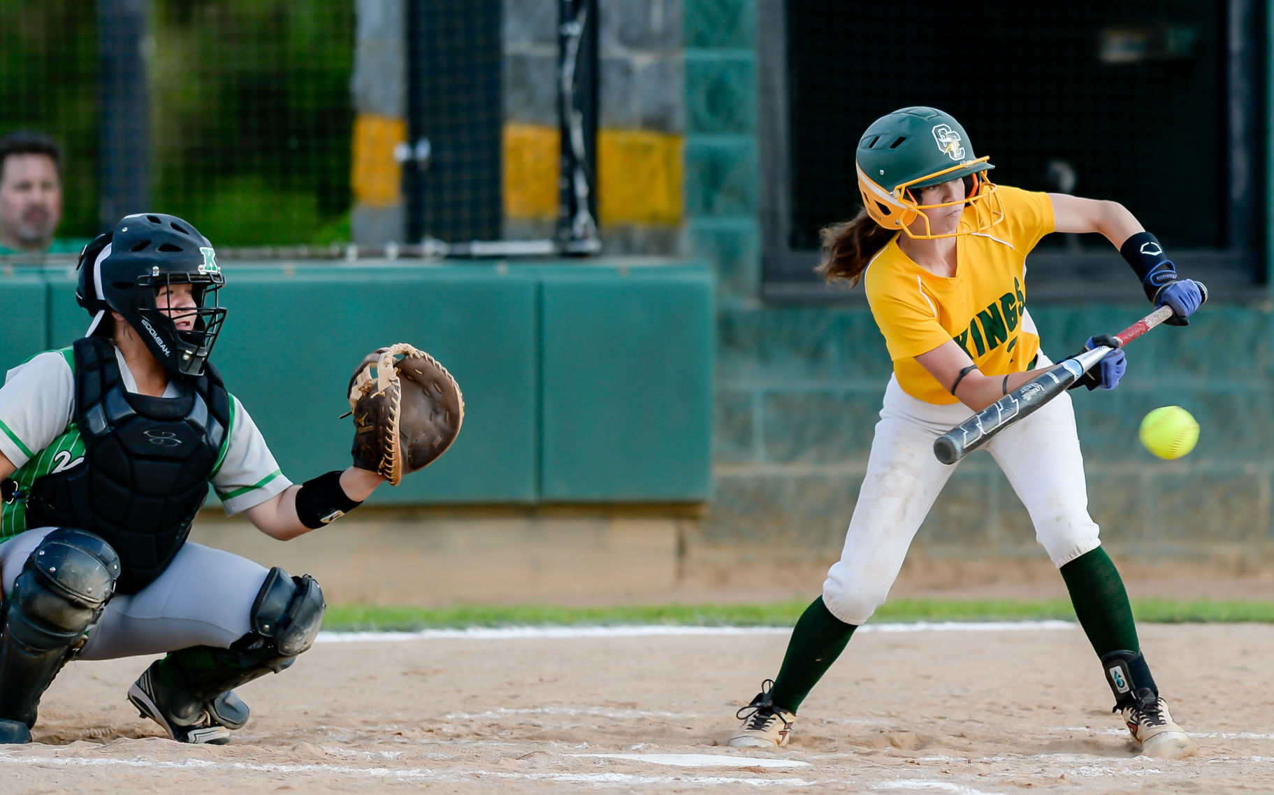 Friday night softball action